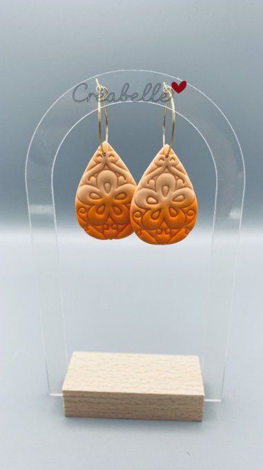 Gouttes fleuries, finition dorée (4 modèles)