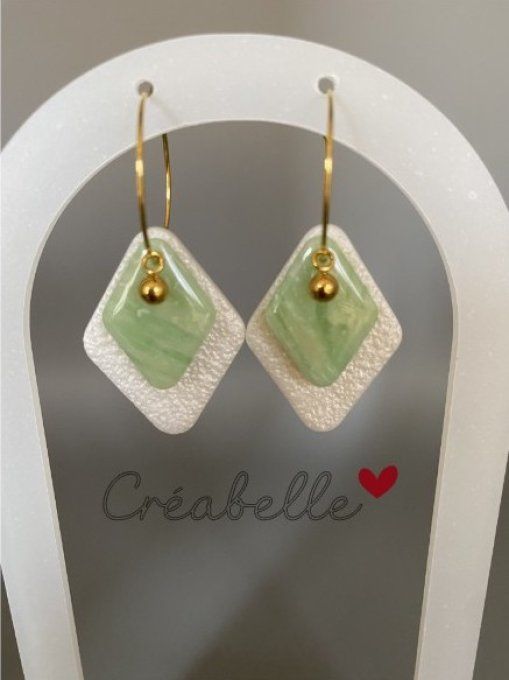 Losanges nacrés / jade