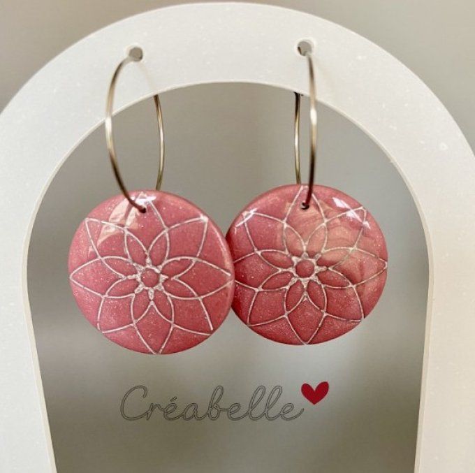 Anneaux fleur mandala